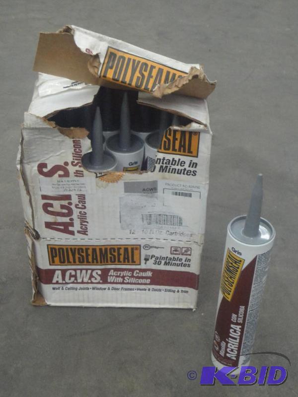 (12) Tubes Of Acrylic Caulk With Si...