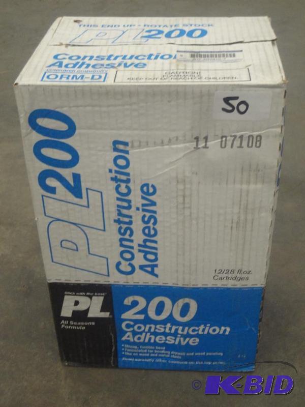 (12) 28oz Tubes Of PL-200 Contrsuct...