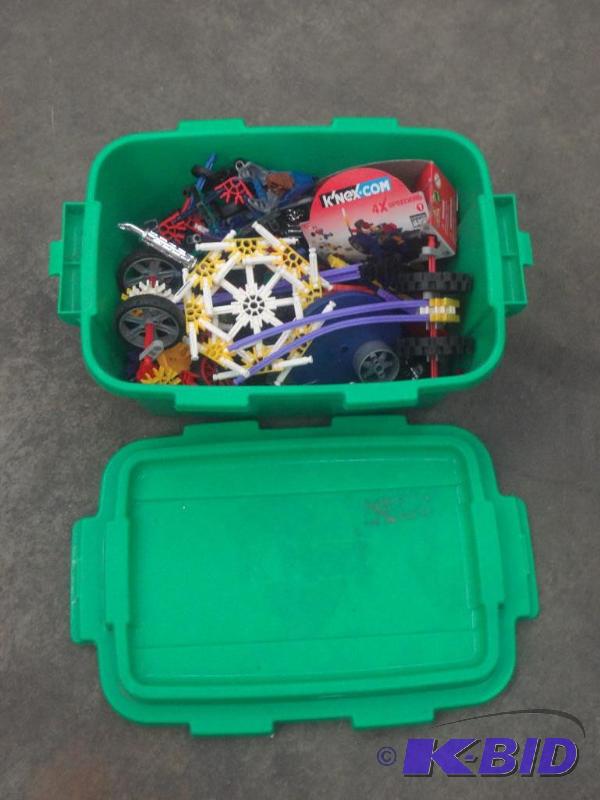 Bin Of KNEX Toys...