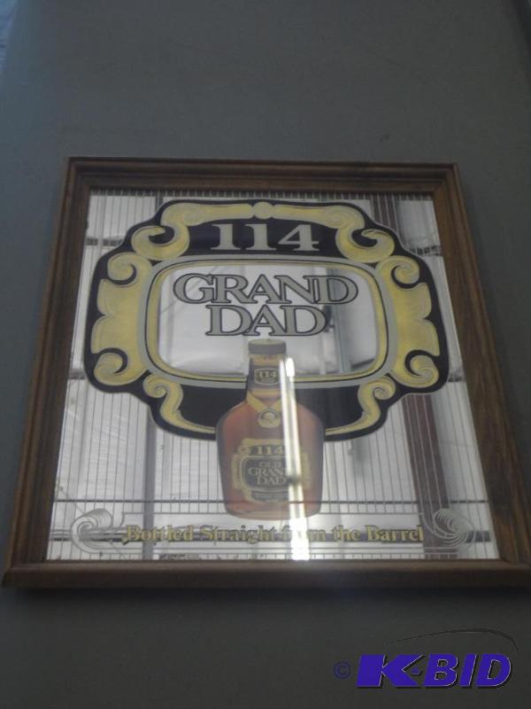 Grand Dad 114 Whiskey Mirrored Sign...