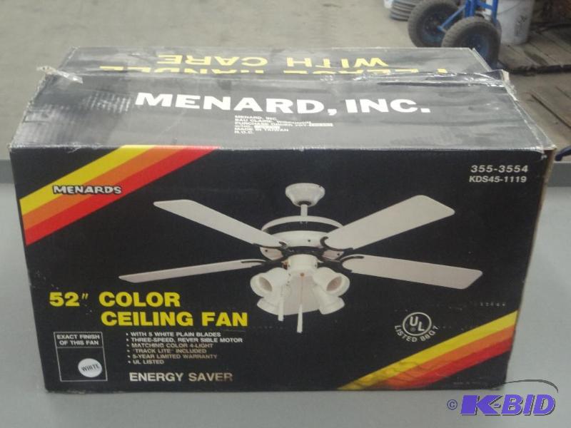Menards 52&quot Ceiling Fan (White...
