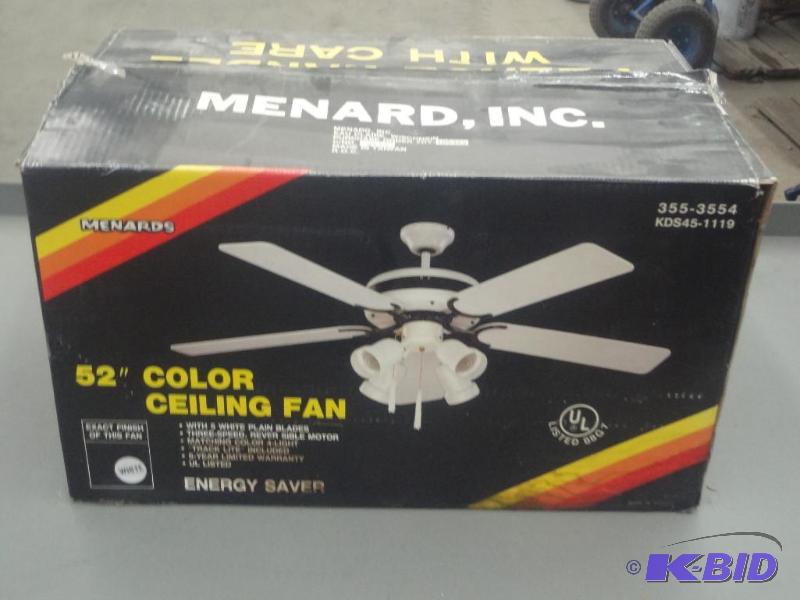 Menards 52&quot Ceiling Fan (White...