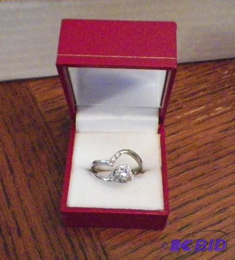 Sterling Wedding Ring Set