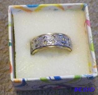 10K Gold over Sterling Ring