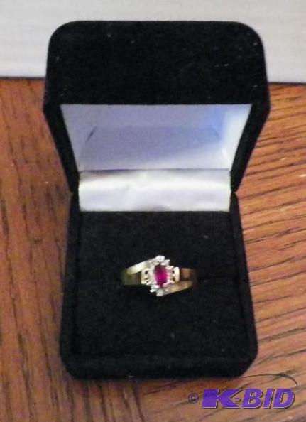 10 Karat Gold with Diamond Accents Ring