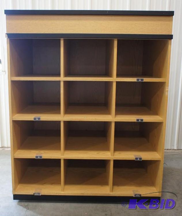 Denim wall cube store display rack ...
