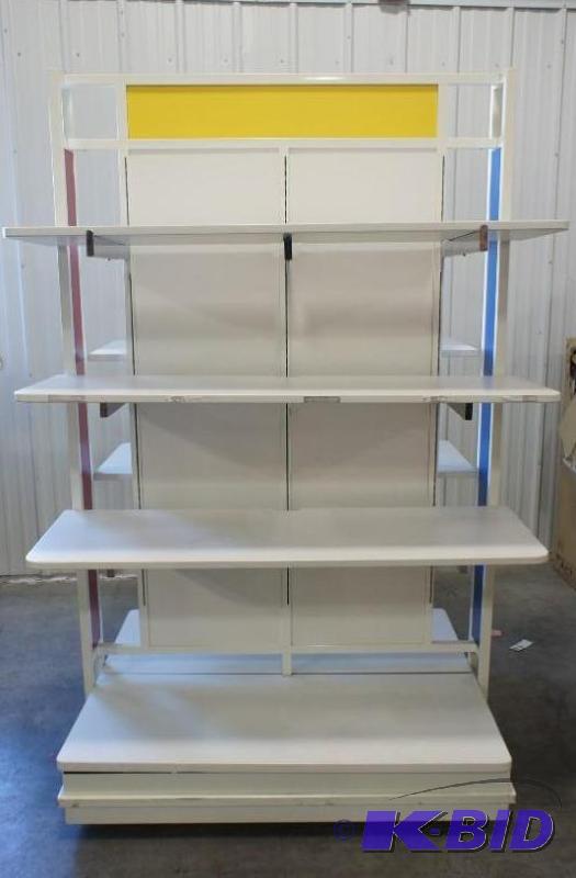 Retail display rack, RedYellowBlu...