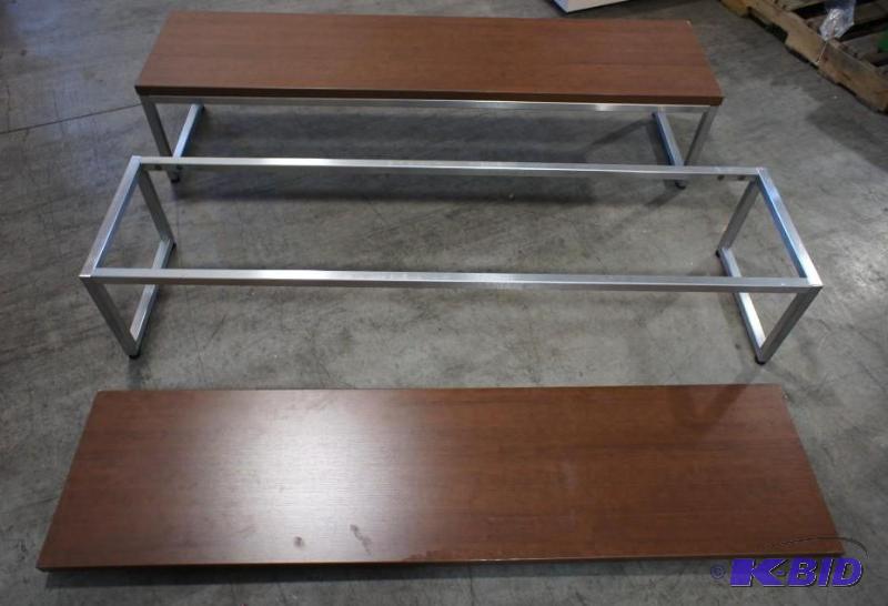 2 Bench retail Displays  60&quot ...