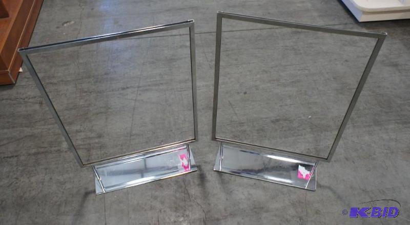 2 Single Frame Display Signs with s...