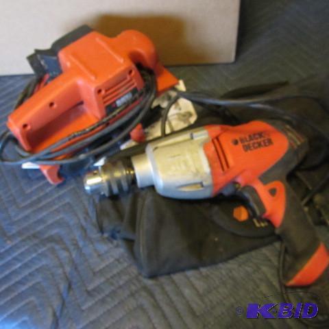 lot 117 image: Hammer Drill, Belt Sander