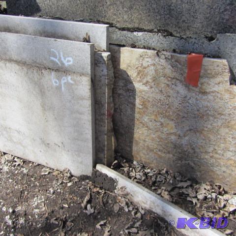 lot 26 image: Granite Slabs