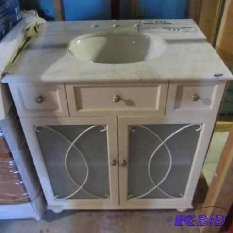 lot 57 image: Bathroom Base Cabinet