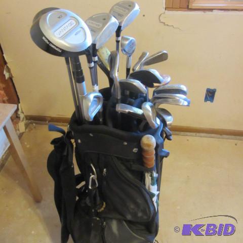 lot 74 image: Golf Bag and Clubs
