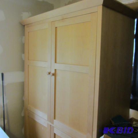 lot 76 image: Maple Armoire