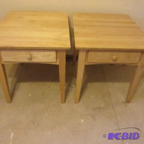 lot 79 image: Maple End Tables