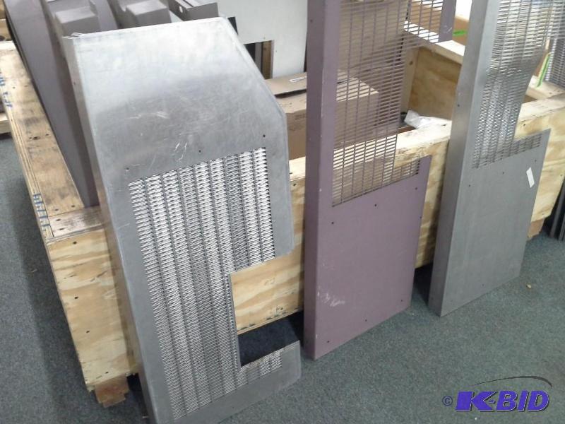 Crate lot of scrap metal or bus replacement items. Bidder to verify usability. Wooden shipping crate included.