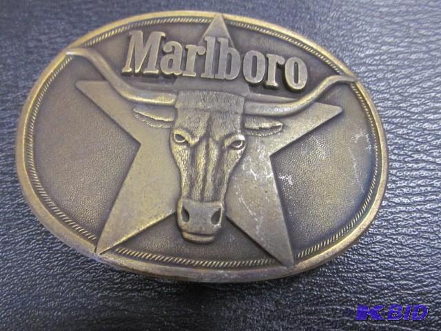 lot 10 image: Marlboro Belt Buckle marked Solid B...