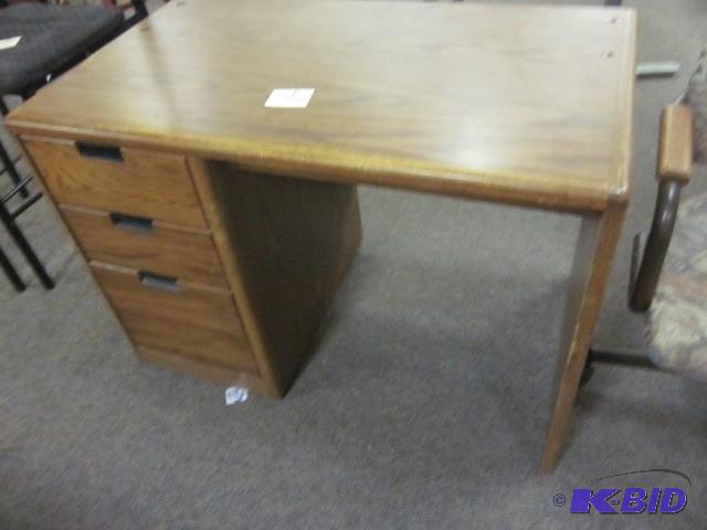 lot 106 image: Wood laminate desk....
