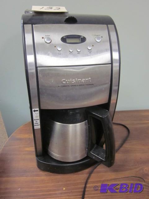 lot 122 image: QuisinartGrind and Brew stainless c...