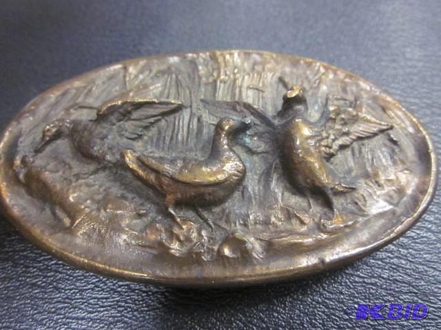 lot 30 image: Adezy Denver belt buckle solid bras...