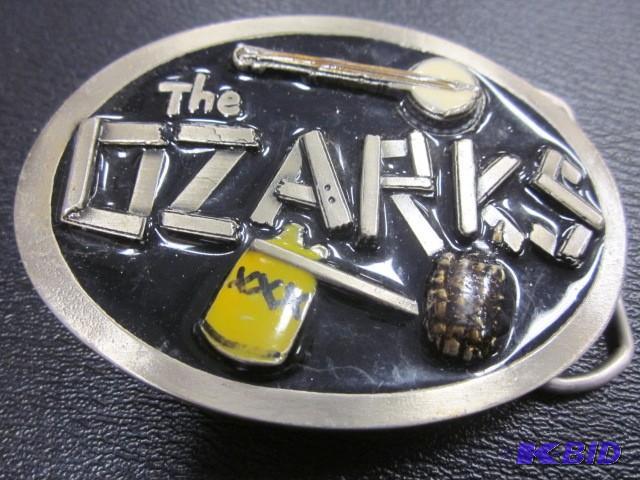 lot 40 image: The Ozarks metal and enamel belt bu...