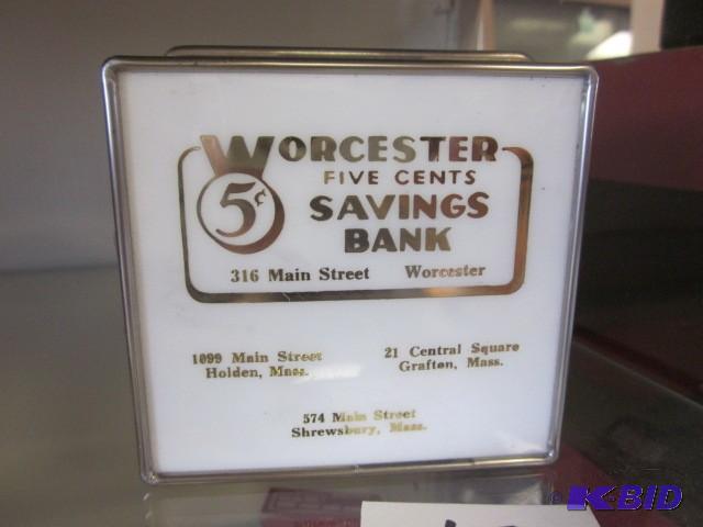 lot 47 image: Worcester .05 cent Savings Bank wit...