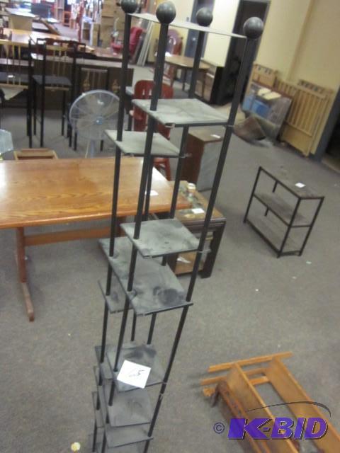 lot 65 image: Metal tower CD Rack or use as a she...