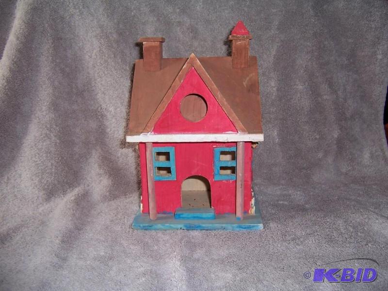 small red bird house