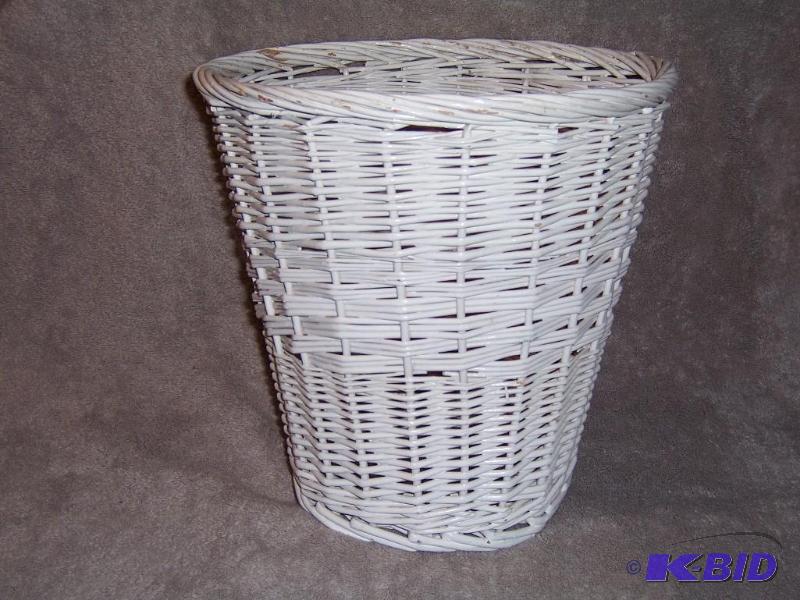 white wicker basket
