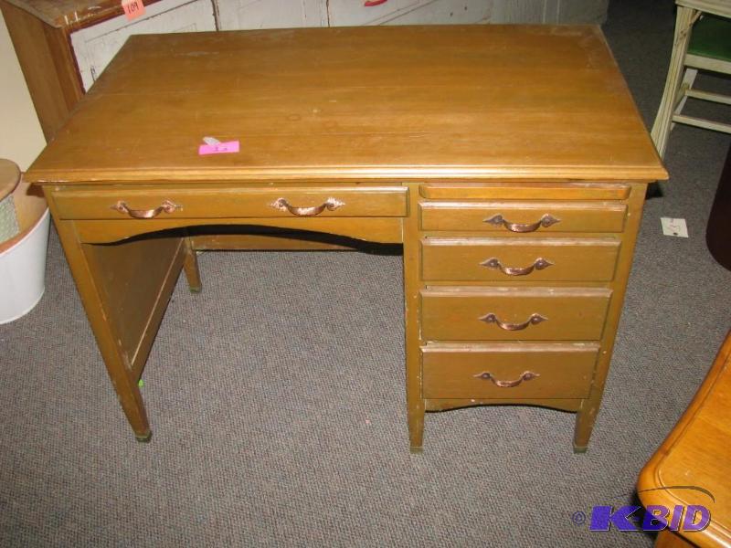 vintage library desk sturdy and str...