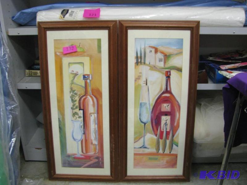 two larger wine country motif print...