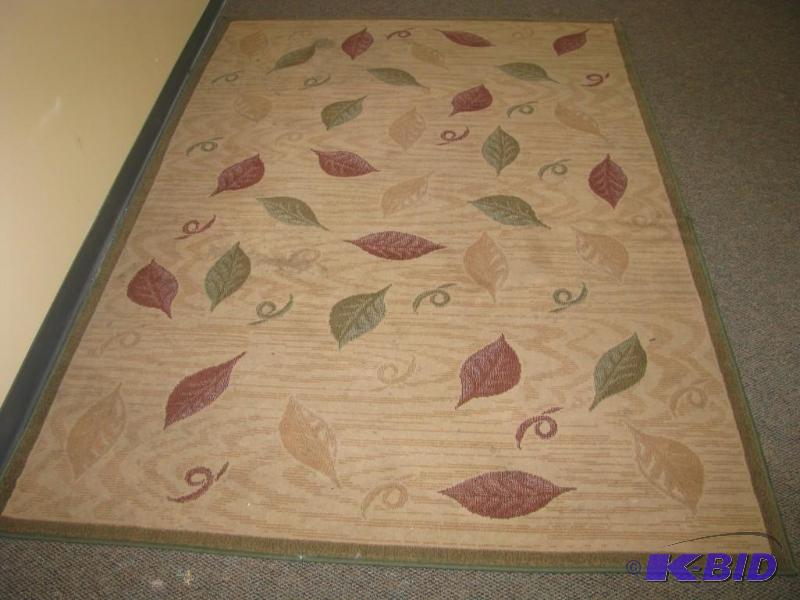 contemporary leaf pattern area rug ...