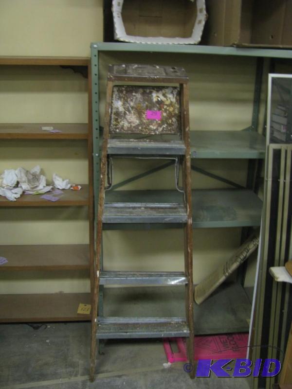 vintage wooden ladder well used wou...