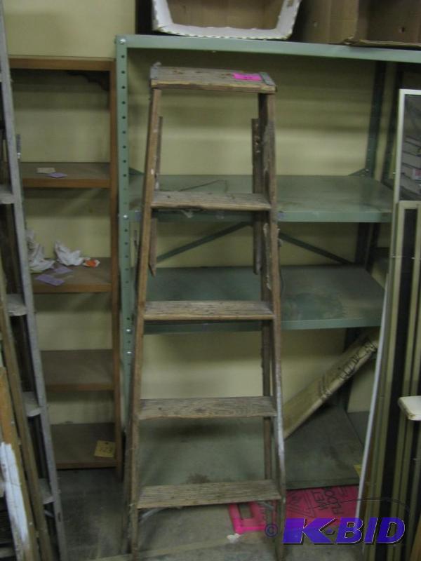 vintage wooden ladder well used wou...