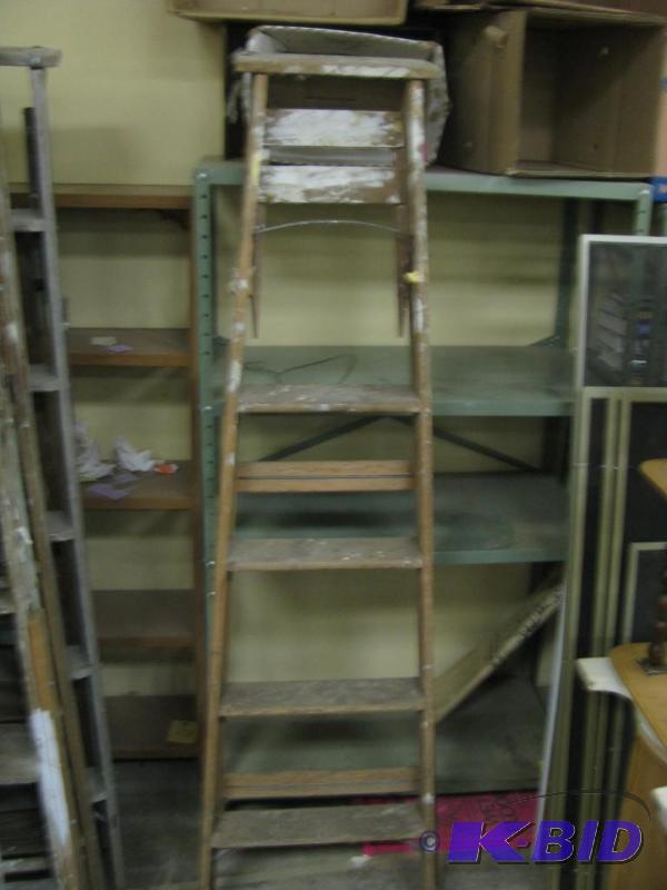 vintage wooden ladder well used wou...