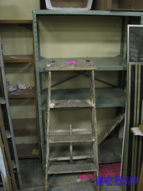 vintage wooden ladder well used wou...