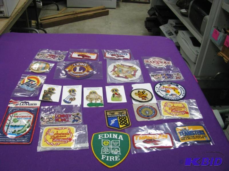 large collection of cloth patches a...