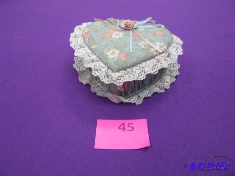 cloth box of buttons sorted and tie...