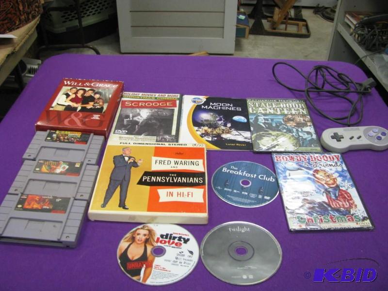 3 super nintendo games and controll...
