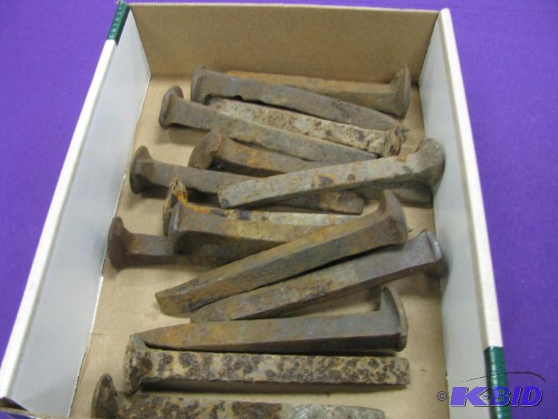 15 railroad spikes...