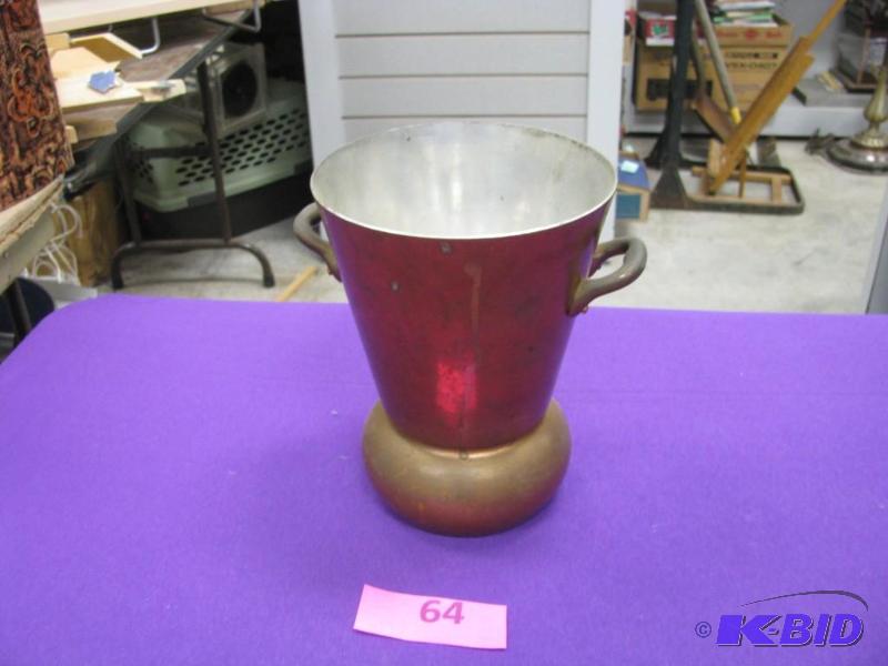 vintage brass spittoon made in Fran...