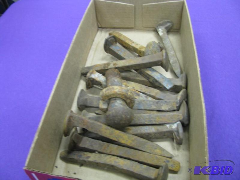 15 railroad spikes...