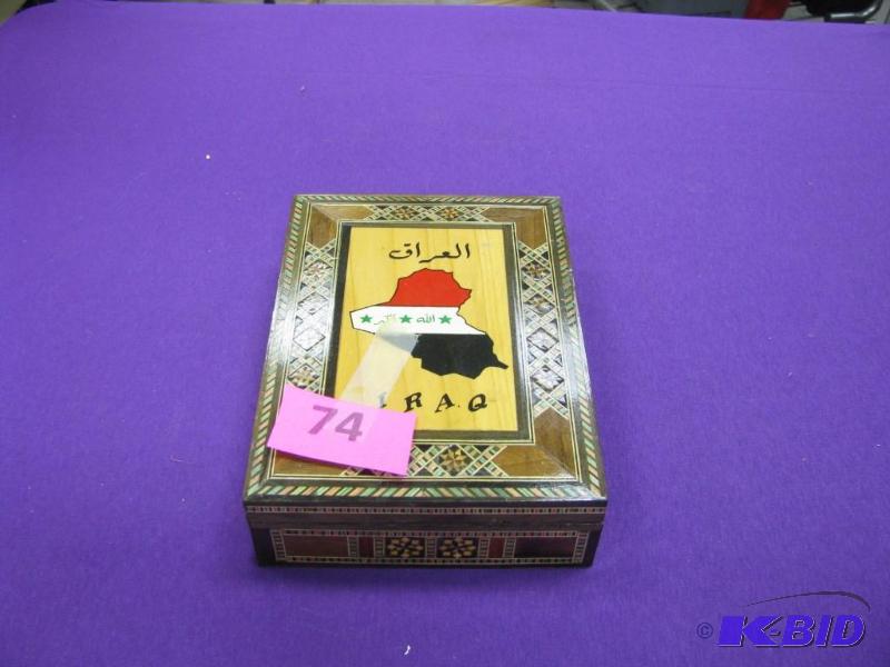 Iraq jewelry box with contents see ...