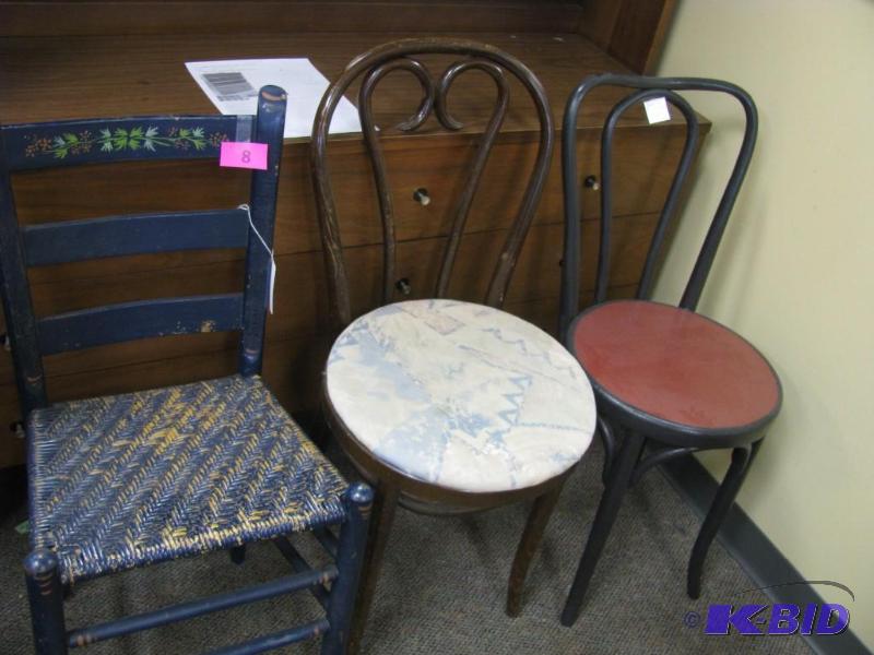three mismatch chairs all in nice s...