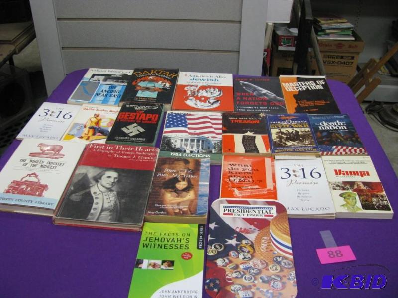 many cool books on a wide variety o...