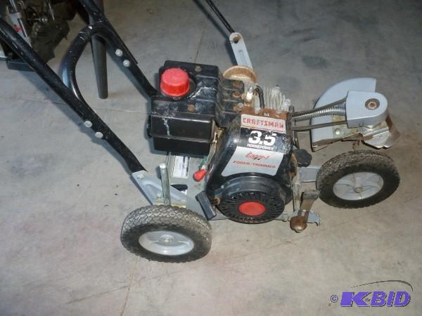 lot 5 image: Craftsman 3.5 hp sidewalklawn edge...