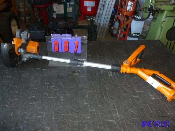 lot 7 image: Worx cordless line trimmer. 18 volt...
