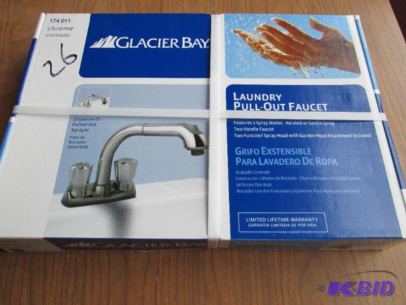 lot 120 image: Glacier Bay laundry pull out faucet...
