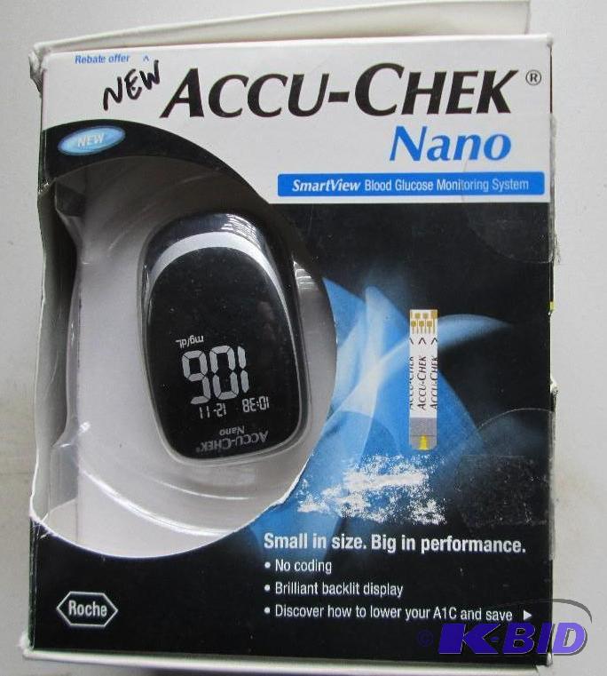 lot 148 image: New Accucheck Nano blood glucose mo...