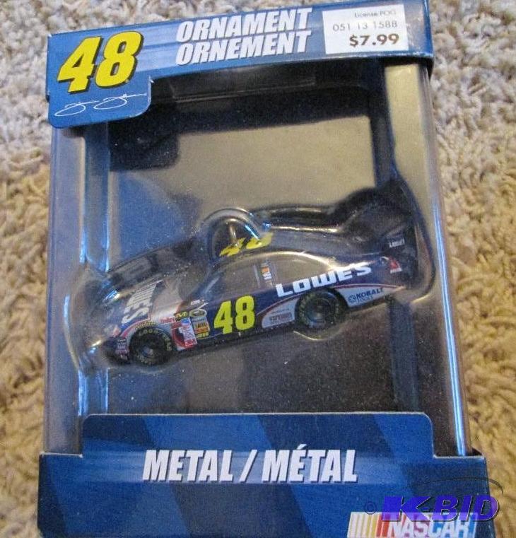 lot 165 image: NASCAR 48 Jimmie Johnson metal orna...